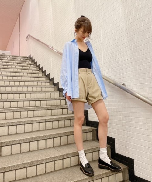 REZOY（リゾイ）の「【21SS新作】【REZOY】スクエアトゥヴァンプローファー（ローファー・レディース・アイボリー/ブラック・S/M/L）」の11枚目の写真