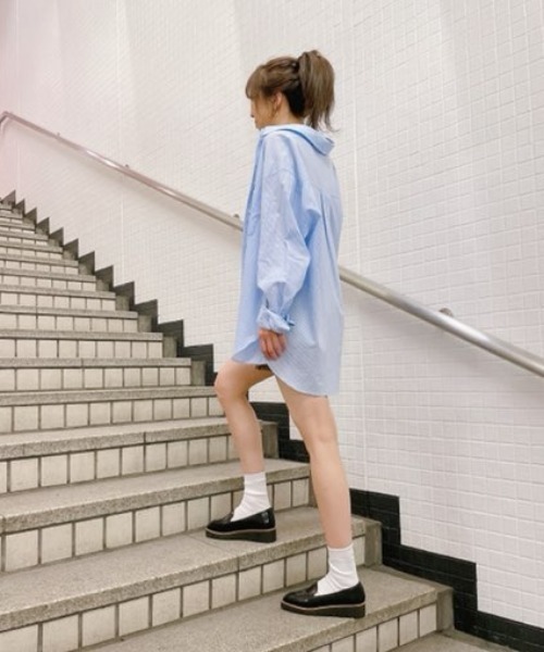 REZOY（リゾイ）の「【21SS新作】【REZOY】スクエアトゥヴァンプローファー（ローファー・レディース・アイボリー/ブラック・S/M/L）」の12枚目の写真