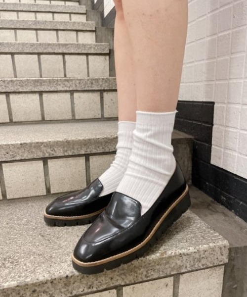 REZOY（リゾイ）の「【21SS新作】【REZOY】スクエアトゥヴァンプローファー（ローファー・レディース・アイボリー/ブラック・S/M/L）」の13枚目の写真