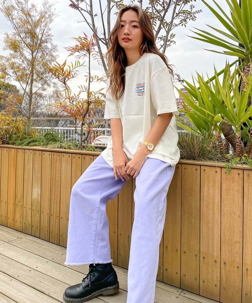 ROXY（ロキシー）の「【ZOZOTOWN限定アイテム】BACK CIRCLE TEE/ロキシーバックプリントオーバルロゴ半袖Tシャツ（Tシャツ/カットソー・レディース・ブラック/ブルー/ナチュラル・FREE）」の13枚目の写真