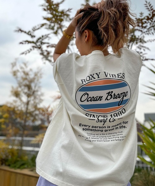ZOZOTOWN限定アイテム】BACK CIRCLE TEE/ロキシーバックプリント