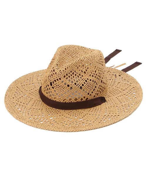 AVIREX（アヴィレックス）の「透かし網ハット/ HAT（ハット・レディース・ベージュ/オフホワイト・FREE）」の2枚目の写真