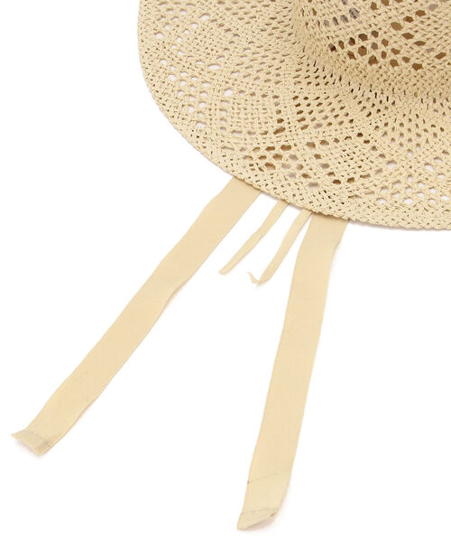 AVIREX（アヴィレックス）の「透かし網ハット/ HAT（ハット・レディース・ベージュ/オフホワイト・FREE）」の8枚目の写真