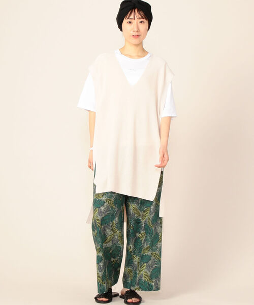 NOLLEY’S（ノーリーズ）の「DEVEAUX イージーパンツ（その他パンツ・レディース・ブラウン/グリーン・1/2）」の4枚目の写真