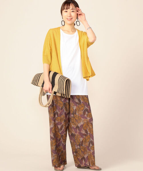 NOLLEY’S（ノーリーズ）の「DEVEAUX イージーパンツ（その他パンツ・レディース・ブラウン/グリーン・1/2）」の10枚目の写真