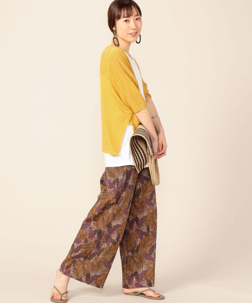 NOLLEY’S（ノーリーズ）の「DEVEAUX イージーパンツ（その他パンツ・レディース・ブラウン/グリーン・1/2）」の5枚目の写真