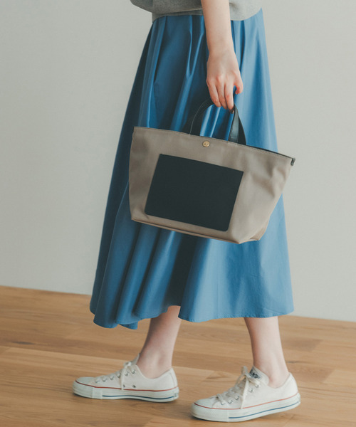 Breath TOPKAPI（ブレストプカピ）の「【Breath TOPKAPI /ブレス トプカピ】CALM レディース ミニトート バッグ（トートバッグ・レディース・ブラック/モスグリーン/グレイッシュベージュ/グレー/ブラウン/ベージュ/ターメリック/クリーム/ベージュ系その他・FREE）」の3枚目の写真