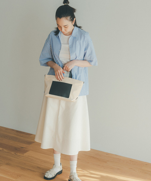 Breath TOPKAPI（ブレストプカピ）の「【Breath TOPKAPI /ブレス トプカピ】CALM レディース ミニトート バッグ（トートバッグ・レディース・ブラック/モスグリーン/グレイッシュベージュ/グレー/ブラウン/ベージュ/ターメリック/クリーム/ベージュ系その他・FREE）」の18枚目の写真