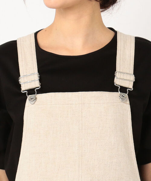 fredy repit（フレディレピ）の「リネンスラブジャンスカ（ジャンパースカート・レディース・チャコールグレー/ベージュ/サックスブルー・38）」の10枚目の写真