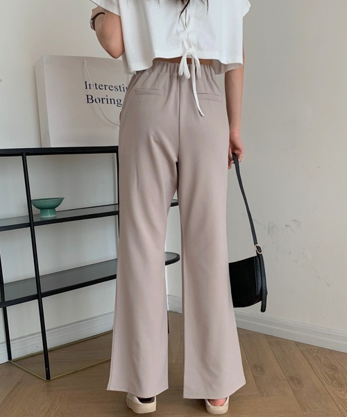 ABITOKYO（アビトーキョー）の「センタースリットストレッチカットセミフレアパンツ（その他パンツ・レディース・ベージュ/ピンクベージュ/グリーン/レンガ/ブラック/サックスブルー・S/M）」の19枚目の写真