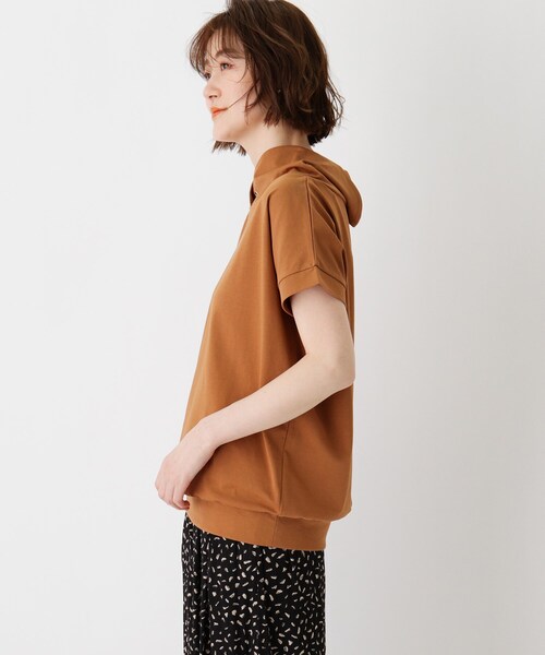 DRESKIP（ドレスキップ）の「◆コットン混抜き衿Tシャツ（Tシャツ/カットソー・レディース・ナチュラル/ブラック/サックスブルー/キャメル・02/03）」の12枚目の写真