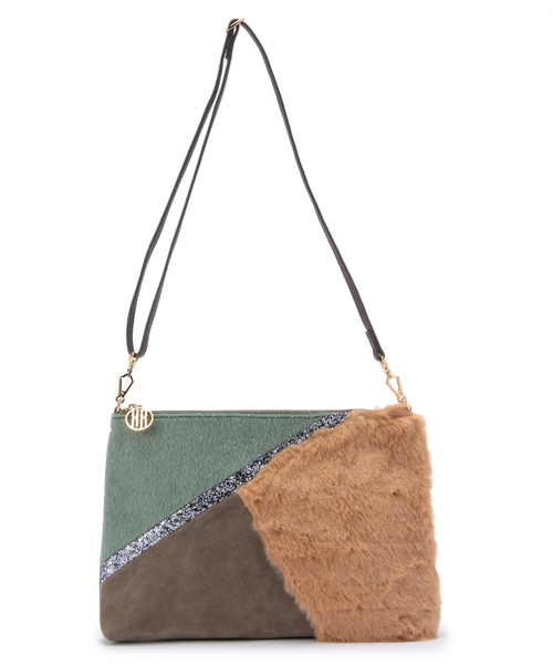 BEAUTY&YOUTH UNITED ARROWS（ビューティーアンドユースユナイテッドアローズ）の「BYSF KIRALY POMERY 2WAY クラッチショルダー（クラッチバッグ・レディース・モカ/ネイビー・フリー）」の5枚目の写真