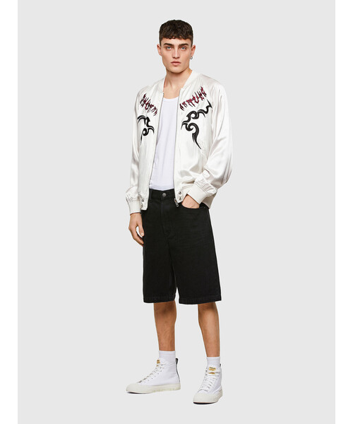 DIESEL（ディーゼル）の「メンズ ジャケット ボンバージャケット（ブルゾン・メンズ・ホワイト/ブラック・SMALL/MEDIUM/LARGE/X-LARGE/XX-LARGE/X-SMALL）」の11枚目の写真