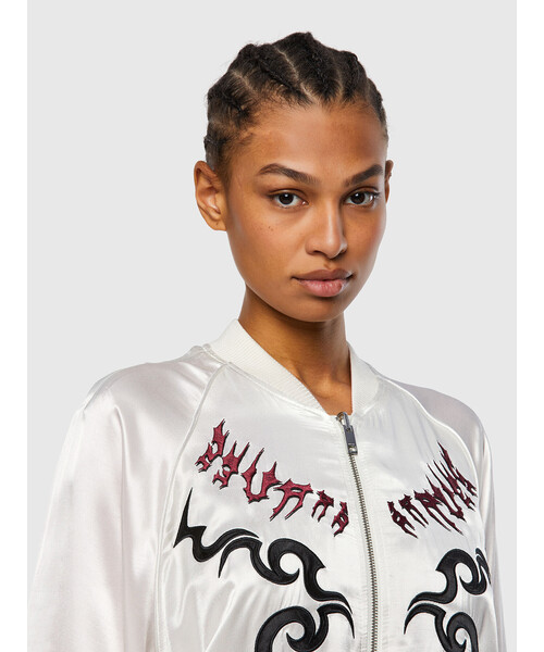 DIESEL（ディーゼル）の「メンズ ジャケット ボンバージャケット（ブルゾン・メンズ・ホワイト/ブラック・SMALL/MEDIUM/LARGE/X-LARGE/XX-LARGE/X-SMALL）」の13枚目の写真