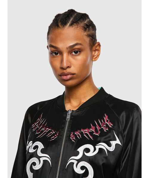 DIESEL（ディーゼル）の「メンズ ジャケット ボンバージャケット（ブルゾン・メンズ・ホワイト/ブラック・SMALL/MEDIUM/LARGE/X-LARGE/XX-LARGE/X-SMALL）」の9枚目の写真