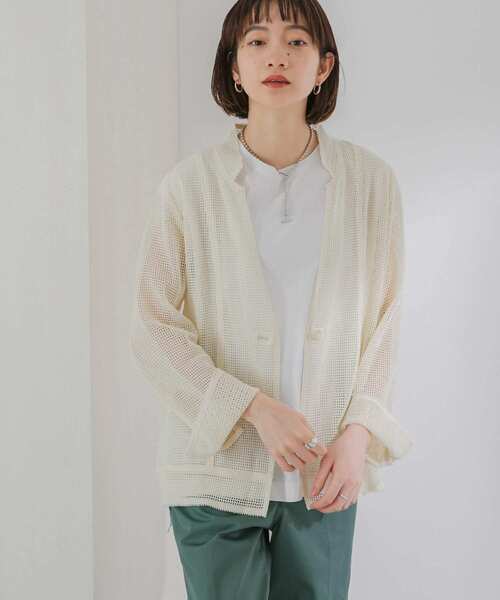 KBF(ケイビーエフ)の「メッシュジャケット(その他アウター・レディース・ライトカーキ/ナチュラル/グリーン系その他・ONE)」の2枚目の写真