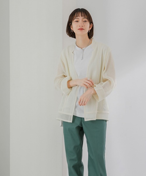 KBF(ケイビーエフ)の「メッシュジャケット(その他アウター・レディース・ライトカーキ/ナチュラル/グリーン系その他・ONE)」の8枚目の写真