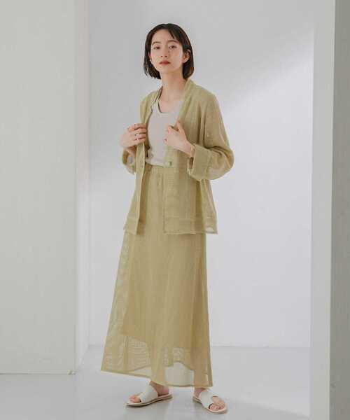 KBF(ケイビーエフ)の「メッシュジャケット(その他アウター・レディース・ライトカーキ/ナチュラル/グリーン系その他・ONE)」の11枚目の写真