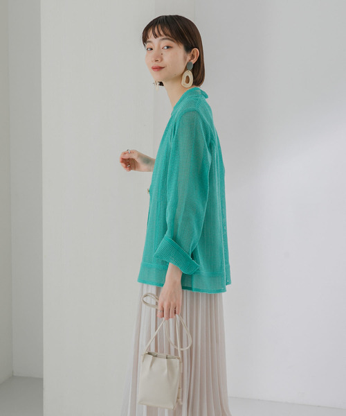 KBF(ケイビーエフ)の「メッシュジャケット(その他アウター・レディース・ライトカーキ/ナチュラル/グリーン系その他・ONE)」の9枚目の写真