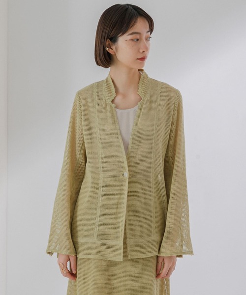 KBF(ケイビーエフ)の「メッシュジャケット(その他アウター・レディース・ライトカーキ/ナチュラル/グリーン系その他・ONE)」の14枚目の写真