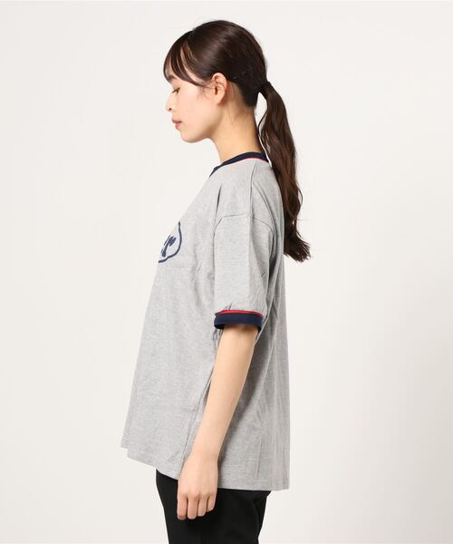Figments(フィグメンツ)の「CrackerリンガーTシャツ(Tシャツ/カットソー・レディース・ホワイト/グレー・FREE)」の9枚目の写真