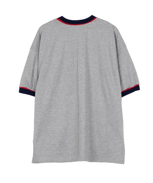 Figments(フィグメンツ)の「CrackerリンガーTシャツ(Tシャツ/カットソー・レディース・ホワイト/グレー・FREE)」の5枚目の写真