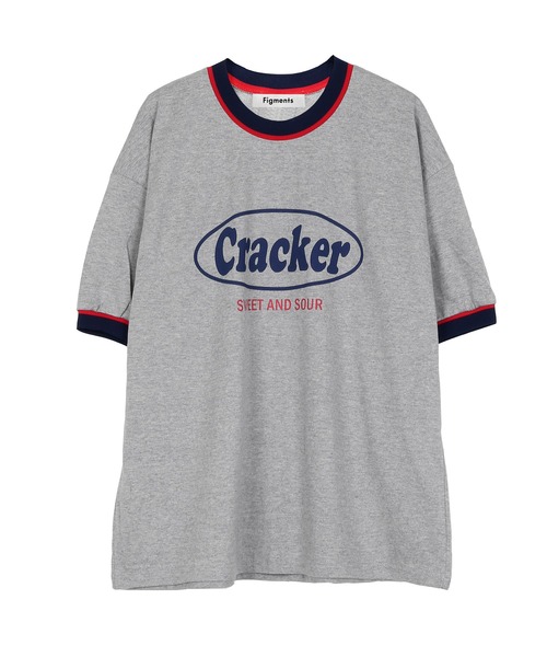 Figments(フィグメンツ)の「CrackerリンガーTシャツ(Tシャツ/カットソー・レディース・ホワイト/グレー・FREE)」の14枚目の写真