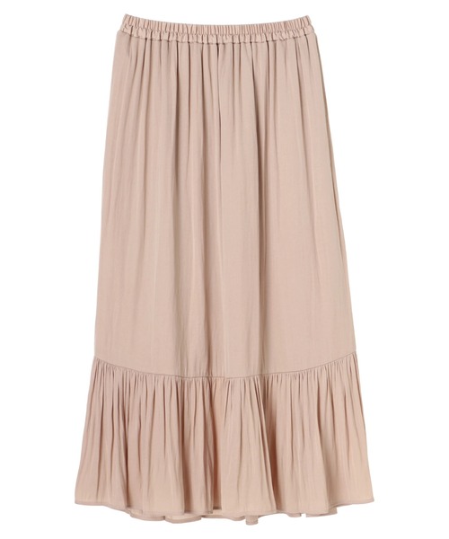 CRAFT STANDARD BOUTIQUE(クラフトスタンダードブティック)の「ワッシャーサテンペプラムスカート *◇(スカート・レディース・チャコールグレー/オレンジ/ブラウン/ネイビー/ベージュ・M/L)」の7枚目の写真