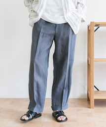 URBAN RESEARCH DOORS | 【一部WEB限定カラー】ハードマンズリネン 2タックトラウザー(その他パンツ)