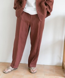 URBAN RESEARCH DOORS | 【一部WEB限定カラー】ハードマンズリネン 2タックトラウザー(その他パンツ)
