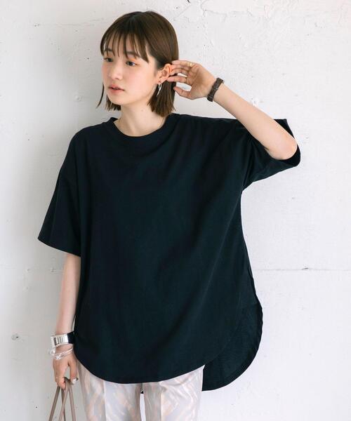 coen(コーエン)の「機能付きマチラウンドTシャツ(Tシャツ/カットソー・レディース・オレンジ系その他/ライム/オフホワイト/ブラック・LARGE/MEDIUM)」の18枚目の写真
