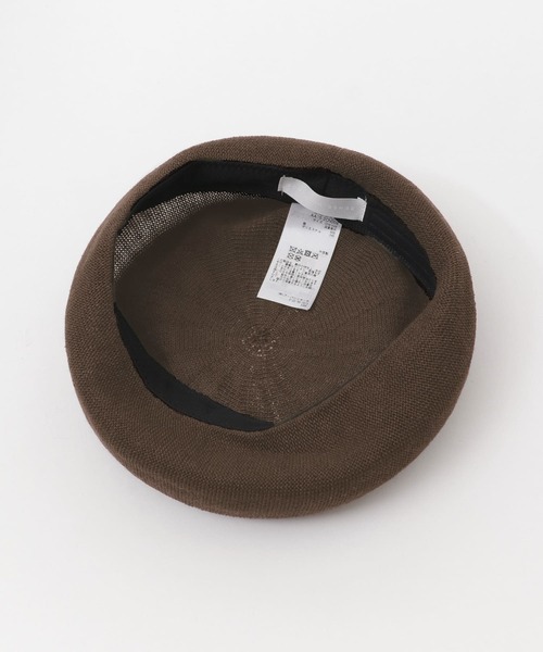 SENSE OF PLACE by URBAN RESEARCH（センスオブプレイスバイアーバンリサーチ）の「リネン混サーモベレー（ハンチング/ベレー帽・レディース・ブラック/ベージュ/ブラウン・ONE）」の12枚目の写真