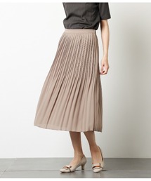 NEWYORKER | チリメンジョーゼット プリーツスカート(スカート)