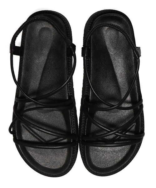 atmos pink（アトモスピンク）の「atmos pink レースアップサンダル（サンダル・レディース・シルバー/アニマル/ブラック・S/L/M）」の16枚目の写真