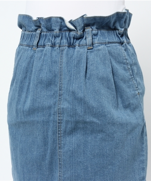 WEGO（ウィゴー）の「WEGO/デニムコクーンスカート（デニムスカート・レディース・インディゴブルー/ダークインディゴブルー・FREE）」の9枚目の写真