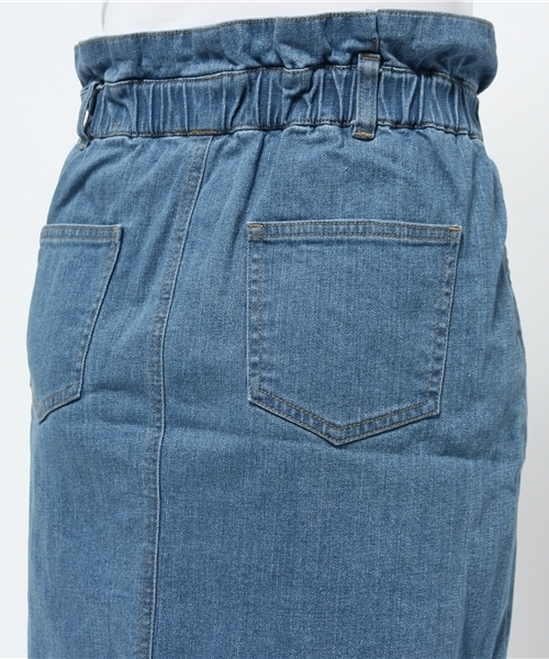 WEGO（ウィゴー）の「WEGO/デニムコクーンスカート（デニムスカート・レディース・インディゴブルー/ダークインディゴブルー・FREE）」の3枚目の写真