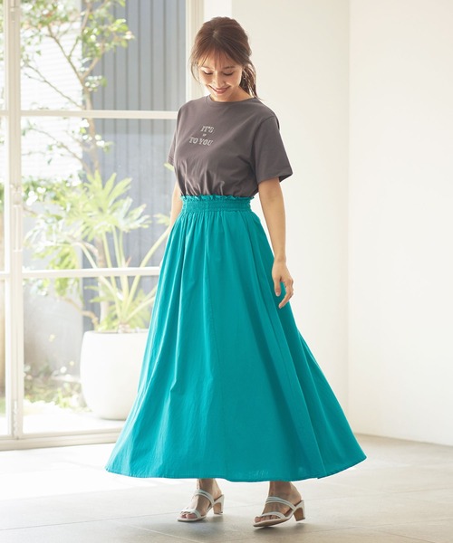 KOBE LETTUCE（コウベレタス）の「選べる2タイプ 半袖ロゴTシャツ（Tシャツ/カットソー・レディース・オフホワイト/チャコール/ホワイト系その他/グレー系その他・FREE）」の15枚目の写真