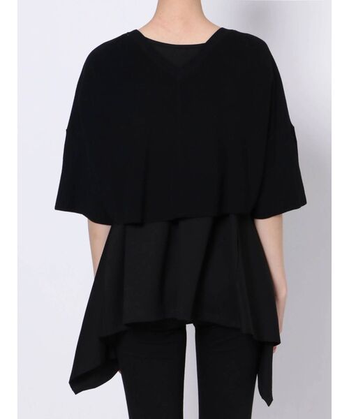 ELENDEEK（エレンディーク）の「ショートニットフレアヘムカットソーセット（Tシャツ/カットソー・レディース・ホワイト/ライトベージュ/ブラック・FREE）」の9枚目の写真