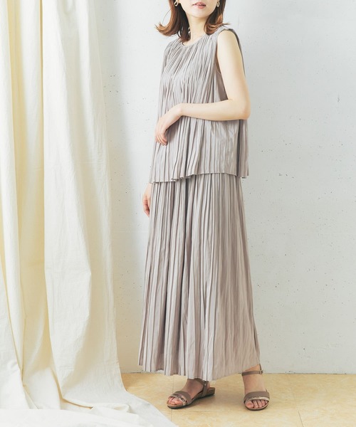 URBAN RESEARCH ROSSO(アーバンリサーチロッソ)の「シアープリーツスカート(スカート・レディース・オレンジ/グレー系その他/パープル系その他・FREE)」の14枚目の写真