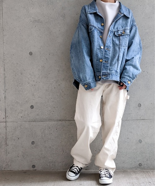Lee(リー)の「Lee/リー デニム&カラーデニム ストレートペインターパンツ(その他パンツ・レディース・アイボリー/インディゴブルー・SMALL/MEDIUM)」の17枚目の写真
