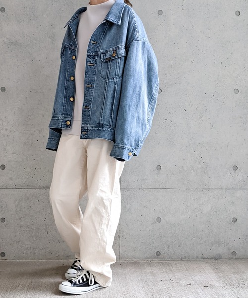 Lee(リー)の「Lee/リー デニム&カラーデニム ストレートペインターパンツ(その他パンツ・レディース・アイボリー/インディゴブルー・SMALL/MEDIUM)」の20枚目の写真