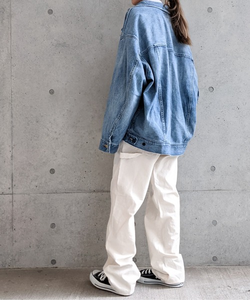Lee(リー)の「Lee/リー デニム&カラーデニム ストレートペインターパンツ(その他パンツ・レディース・アイボリー/インディゴブルー・SMALL/MEDIUM)」の21枚目の写真