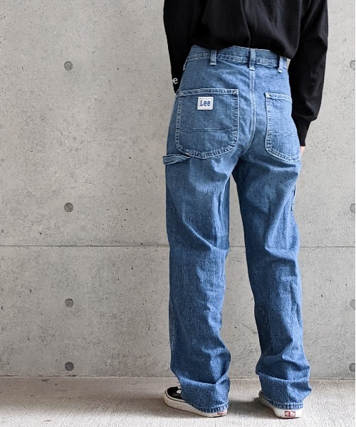 Lee(リー)の「Lee/リー デニム&カラーデニム ストレートペインターパンツ(その他パンツ・レディース・アイボリー/インディゴブルー・SMALL/MEDIUM)」の6枚目の写真