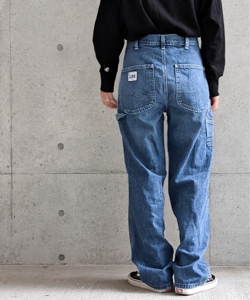 Lee(リー)の「Lee/リー デニム&カラーデニム ストレートペインターパンツ(その他パンツ・レディース・アイボリー/インディゴブルー・SMALL/MEDIUM)」の7枚目の写真