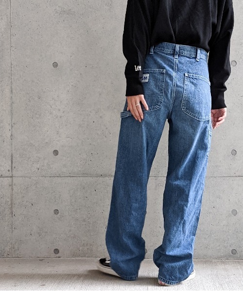 Lee(リー)の「Lee/リー デニム&カラーデニム ストレートペインターパンツ(その他パンツ・レディース・アイボリー/インディゴブルー・SMALL/MEDIUM)」の8枚目の写真