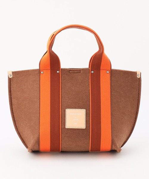 SAC(サック)の「日本製オリジナルテープ 5mm厚フェルトハンドバッグ Happy&Sac(ハンドバッグ・レディース・ライトグレー/ブラウン/イエロー/グレー・FREE)」の1枚目の写真