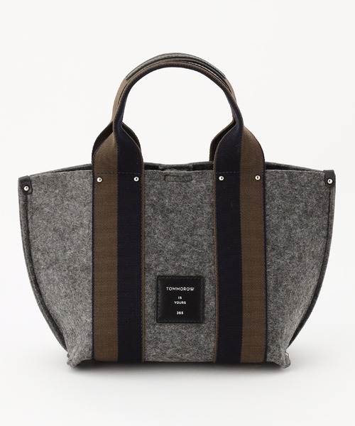SAC(サック)の「日本製オリジナルテープ 5mm厚フェルトハンドバッグ Happy&Sac(ハンドバッグ・レディース・ライトグレー/ブラウン/イエロー/グレー・FREE)」の3枚目の写真