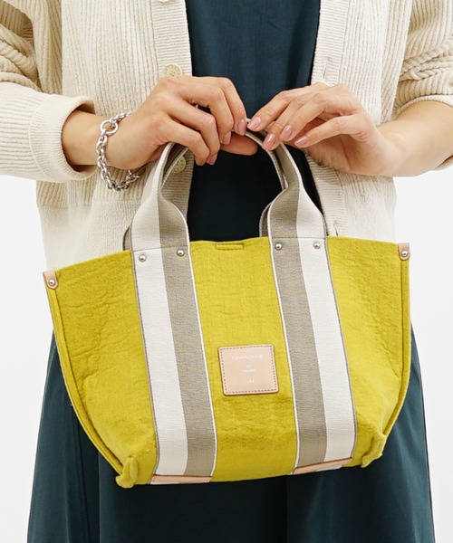 SAC(サック)の「日本製オリジナルテープ 5mm厚フェルトハンドバッグ Happy&Sac(ハンドバッグ・レディース・ライトグレー/ブラウン/イエロー/グレー・FREE)」の4枚目の写真