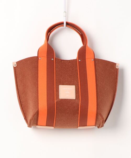 SAC(サック)の「日本製オリジナルテープ 5mm厚フェルトハンドバッグ Happy&Sac(ハンドバッグ・レディース・ライトグレー/ブラウン/イエロー/グレー・FREE)」の8枚目の写真