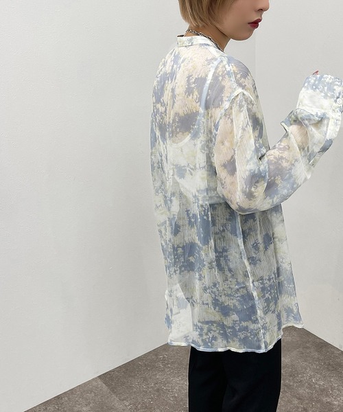 apres jour mignon(アプレジュールミニョン)の「柄シアーシャツ 【ZOZOTOWN限定アイテム】(シャツ/ブラウス・レディース・オフホワイト/その他・X-LARGE/フリー)」の8枚目の写真